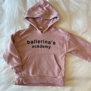 Zara girls ballerina sweatshirt